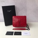 Best Replica SAINT LAURENT Niki Mini leather shoulder bag 03743 red JH07862sm35