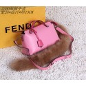 Replica Fendi tote bags calfskin leather 2350 cherry powder JH08772TH29