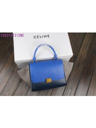 Imitation Designer 2015 Celine classic original leather 3345-1 brilliant blue&dark blue&gray JH06554Ss68
